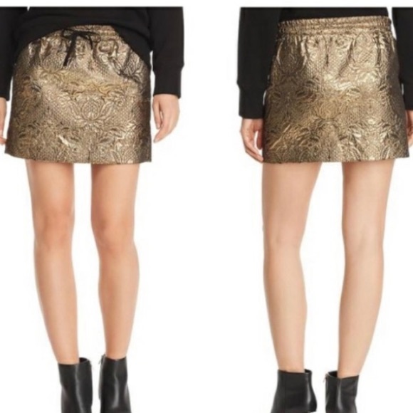 Zadig & Voltaire Mini Gold Skirt - Picture 12 of 13